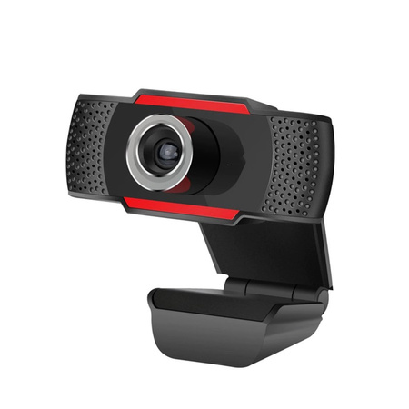 Kamera internetowa WebCam 8807 z mikrofonem czarna uniwersalny klips montaż kompaktowa