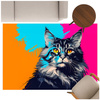 3D Strado MainCoon carpet 120x170 cm with cat pattern for animal lovers for living room and room