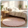Dywan okrągły Rabbit Bubble 120 cm - miękki puszysty dywan do salonu i sypialni - różowy