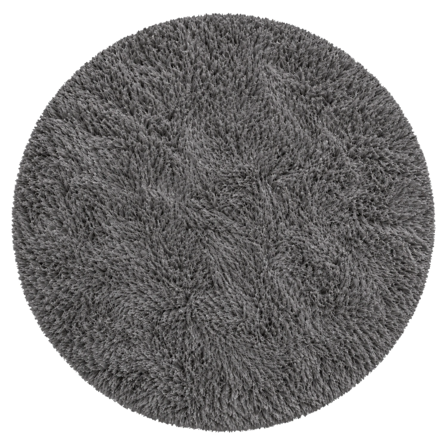 Dywan okrągły Shaggy GreyNight 300 cm — widok całego dywanu