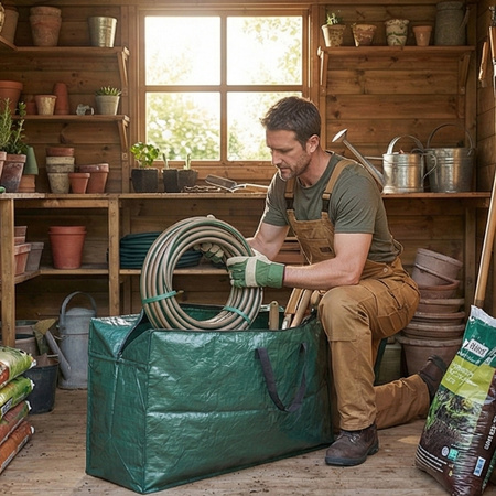 Pokrowiec ochronny na poduszki ogrodowe torba woodoodporna uchwyty plandeka