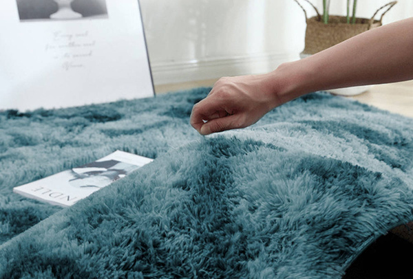 Shaggy Ombre Strado Round Carpet 120x120 OmbreNavy (Dark Blue)
