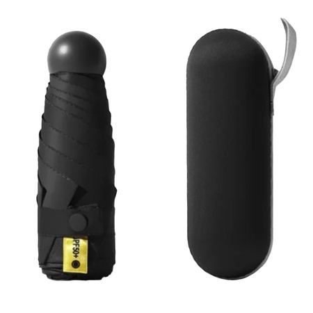 PARASOLKA kieszonkowa składana automatyczna pokrowiec lekka męska damska, czarna