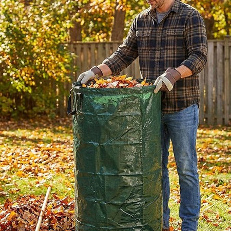 Worek kosz ogrodowy z uchwytami mocny na odpady liście trawę gałęzie 235L