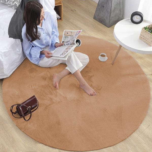 Rabbit Strado 120x120 round rug LightCamel (Beige)