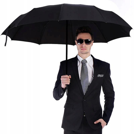 Parasol automatyczny winylowy AU20 - Black-Silver