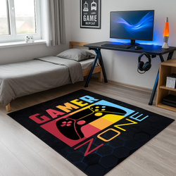 3D Strado GAMER ZONE gaming carpet 100x150 cm perfect for a gamer's room