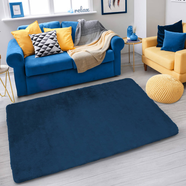 Rabbit Strado room rug 200x200 RoyalNavy (Blue)