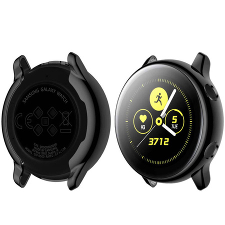 Etui obudowa 2w1 ze szkłem do Samsung Galaxy Watch Active 40 (Czarne)