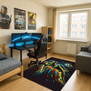 3D Strado FOOTBALL carpet 120x170 cm modern with football motif for youth and sports fan