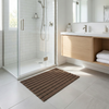 MATA łazienkowa antypoślizgowa POD PRYSZNIC brodzik do sauny basenu 43x61, brązowa