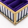 Szklana szkatułka na biżuterię 26x13x4cm 4A Purple