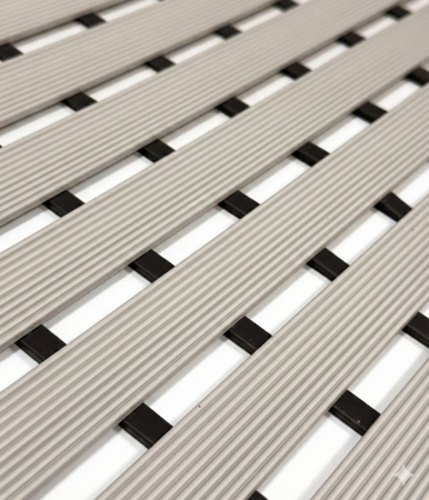 MATA łazienkowa antypoślizgowa POD PRYSZNIC brodzik do sauny basenu 43x61, szara