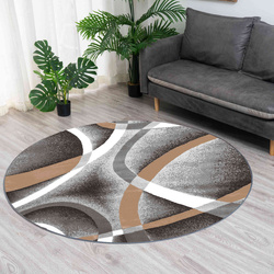 Dywan okrągły Novo 200x200 cm, Melodia - pluszowy, miękki do salonu i sypialni