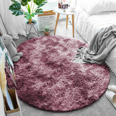 Shaggy Ombre Strado Round Carpet 120x120 OmbreRed (Red)