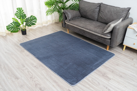 Dywan STRADO Rabbit 3D pluszowy miękki jak królik 200x300 Grey