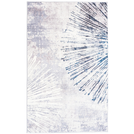 Dywan NOVO Strado nowoczesny do salonu delikatny szary wzór velvet Szary Błysk 140x200 cm