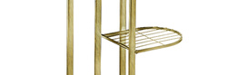 Gold standing metal flower stand for 6 flower pots- elegant flower stand