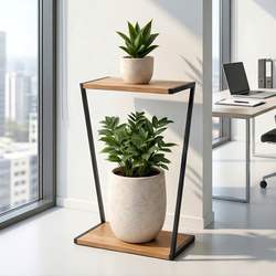 Kwietnik 50x20x29 cm metalowy podłogowy na rośliny kwiaty doniczki