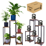 PANORAMA standing metal flower and plant stand - 6-tier VENGE