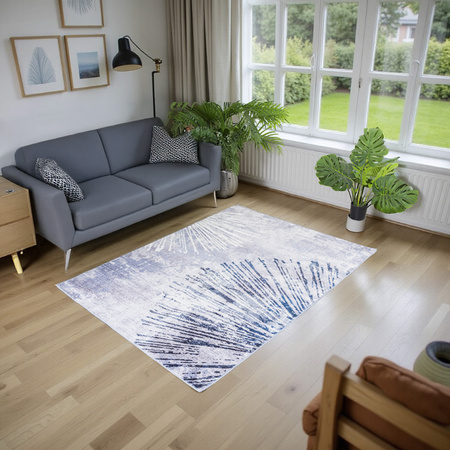 Dywan NOVO Strado nowoczesny do salonu delikatny szary wzór velvet Szary Błysk	 200x300 cm
