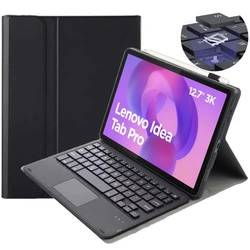 Etui z magnetyczną klawiaturą Bluetooth do Lenovo Idea Tab Pro 12.7 (Czarne)