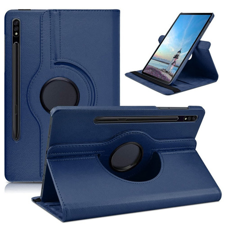 Etui obrotowe do Samsung Galaxy Tab S7 FE T736/ T736 (Niebieskie)