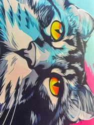 Dywan gamingowy 3D Main Coon 100x150 cm - nowoczesny wzór 3D do pokoju gracza