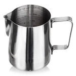 Steel creamer with handle and measuring cup 350 ml