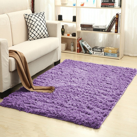 Shaggy Strado room rug 100x150 PurpleFlower (Light purple)
