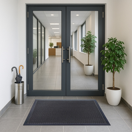 Wycieraczka siatka 3d pod drzwi do butów mata gumowa 80x150 gruba XL, czarna