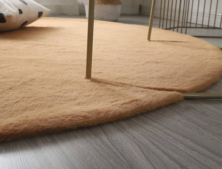 Rabbit Strado 160x160 round rug LightCamel (Beige)