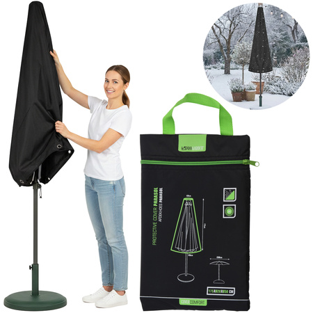 Pokrowiec ochronny na parasol ogrodowy wodoodporny osłona futerał +torba