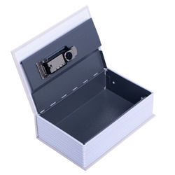 Safe book metal safe deposit box for money keys jewelry watches