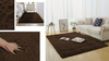 Shaggy Strado 160x230 DarkCoffee room rug (Dark brown)
