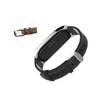 Pasek skórzany do Xiaomi Mi Band 3/4 Black – elegancki zamiennik silikonowej opaski