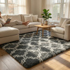 Dywan do salonu shaggy DECOR antypoślizgowy miękki puszysty modny 200x300 Grey Lantern