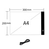 DESKA kreślarska STRADO podświetlana LED A4 Tablica tablet graficzny kalka