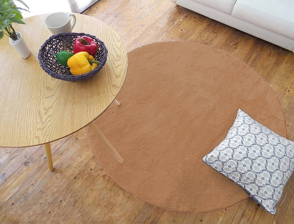 Rabbit Strado 120x120 round rug LightCamel (Beige)