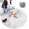Rabbit Strado 120x120 White round rug (White)