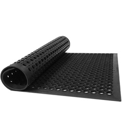 Perforated rubber floor mat 60x90cm - PRF6