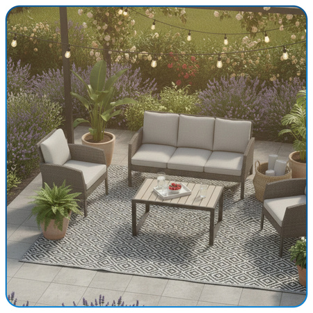 Dywan zewnętrzny Harmony 140x200 cm tarasowy wodoodporny na taras balkon do ogrodu
