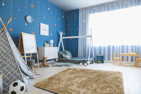 Dywan Shaggy antypoślizgowy nowoczesny salon miękki puszysty 200x300, karmelowy