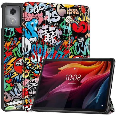 Etui Graficzne z klapką podstawką do Lenovo Tab K11 Plus 11.45" TB352FU (Graffiti)