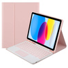 Etui z klawiaturą touchpad do Apple iPad 10.9 22 / 11 A16 2025 TPIP22 (Różowe)
