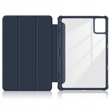 Etui z podstawką Clear Pencil do Lenovo Tab K11 Plus 11.45" TB352FU (Granatowe)