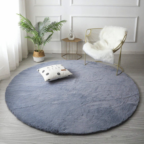 Rabbit Strado 80x80 Silver (Light Gray) Round Carpet
