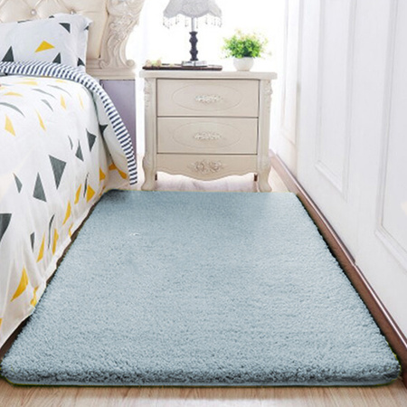 Dywan Alpaca nowoczesny puszysty pluszowy miękki loft salon 180x260, srebrny