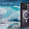 Etui wodoodporne IP68 360+ pasek do iPhone 15 Pro (Czarne)