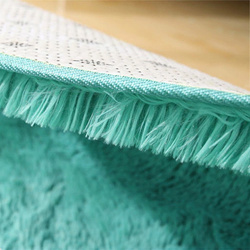 Shaggy Strado 140x140 round carpet TurquoiseSea (Turquoise)